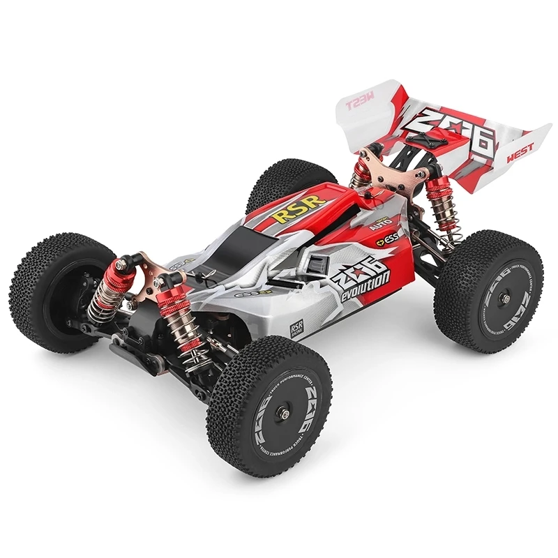 New Arrival 4Wd Alloy 60Km/H High Speed Rc Buggy Electric Car Metal Car 1:14 Wltoys Upgrade Metal l 144001(1)