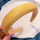 Instagram sponge super thick new macaron style wide simple padded silk headband hair accessories for women