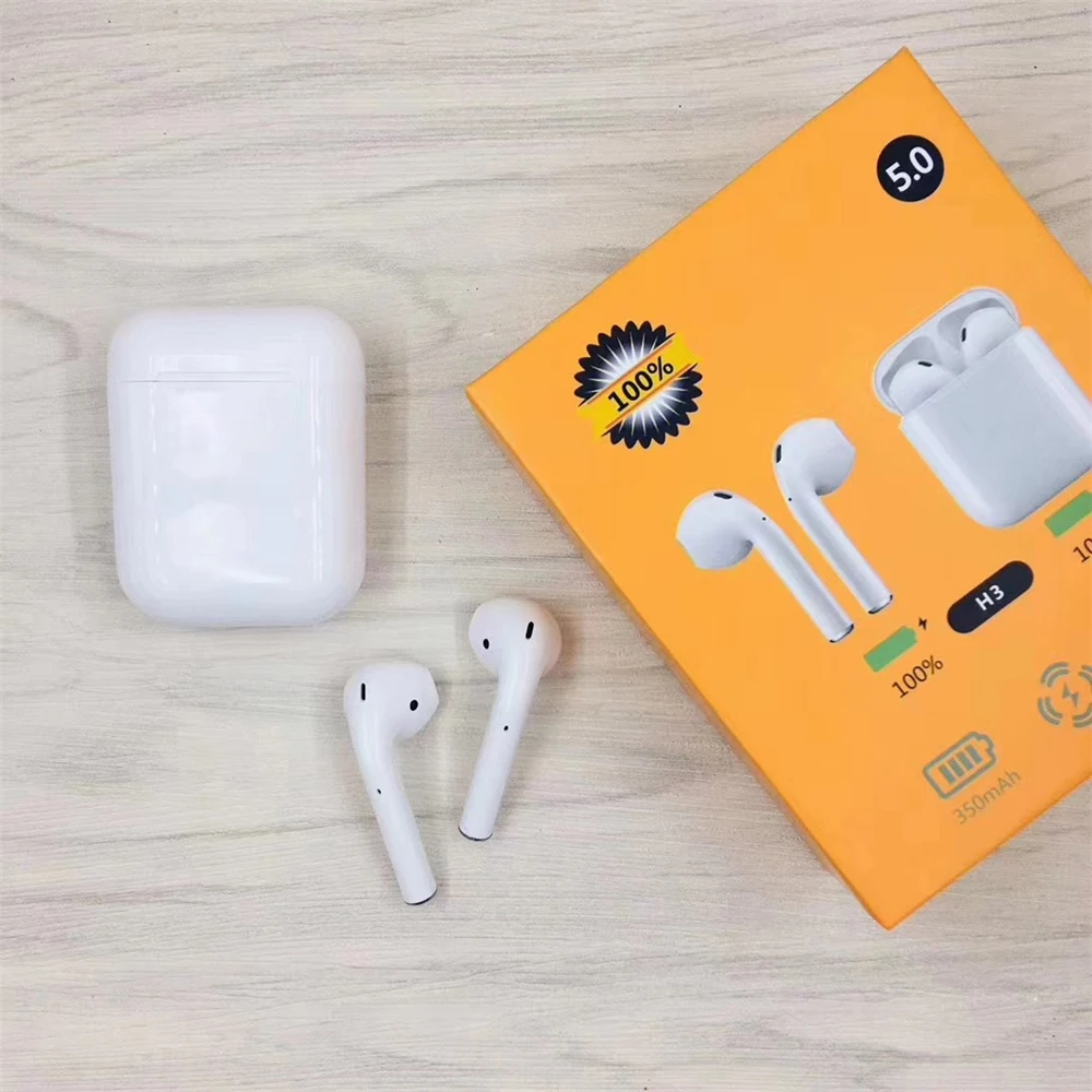 2019 trending amazon H3 tws BT 5.0 Tws Headset With Touch Control Wireless Charging Headphones Wireless Bluetooth earphone - ANKUX.COM