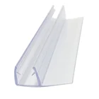 Aluminum Window Plastic Bottom Door Brush 90 Degree Seal Sliding Non-Magnetic Shower Weather Strip