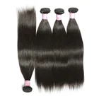 Cheap factory price virgin indian hair extension human silky straight hair weave bundles with closure