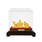 Custom Metal Animal Statue Pure Gold Gift Items For Year 2020 Mascot Souvenir Rat Figurine