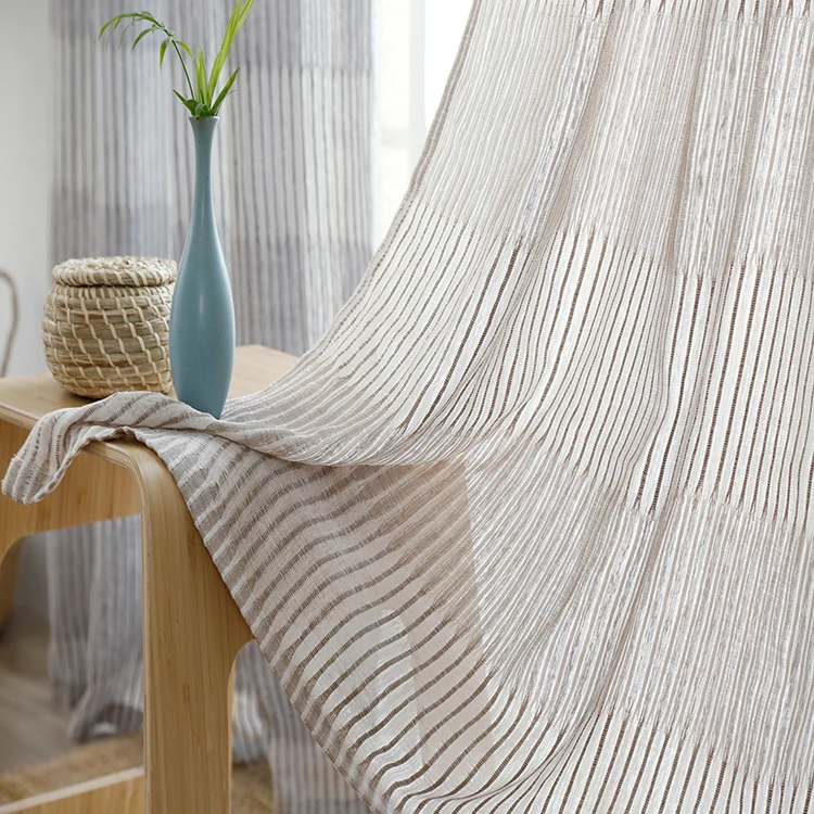 Decoration Ready Made Drapes And Window Sheer Fabrics Curtain