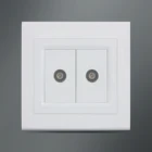 middle panel design double TV television socket outlet port for home or hotel