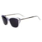 Acetate fashion ladies transparent polarized sun shades eyewear