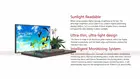 Wall mounted or hanging display tv panel high brightness lcd screen 55inch