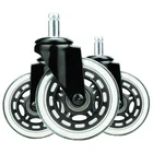 Durable 3 inch grip ring stem office chair caster wheel furniture