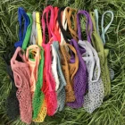 Cotton Net Shopping Tote Ecology Market String Bag Organizer-for Grocery Shopping & Beach, Storage, Fruit, Vegetable