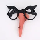 Halloween Adult Witch Nose Glasses Farme Trick Party Props Witch Glasses Nose Set Halloween Magician Props