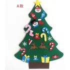 A variety of styles Home Wall Hanging Decoration Xmas Gift Diy Felt Christmas Tree Set