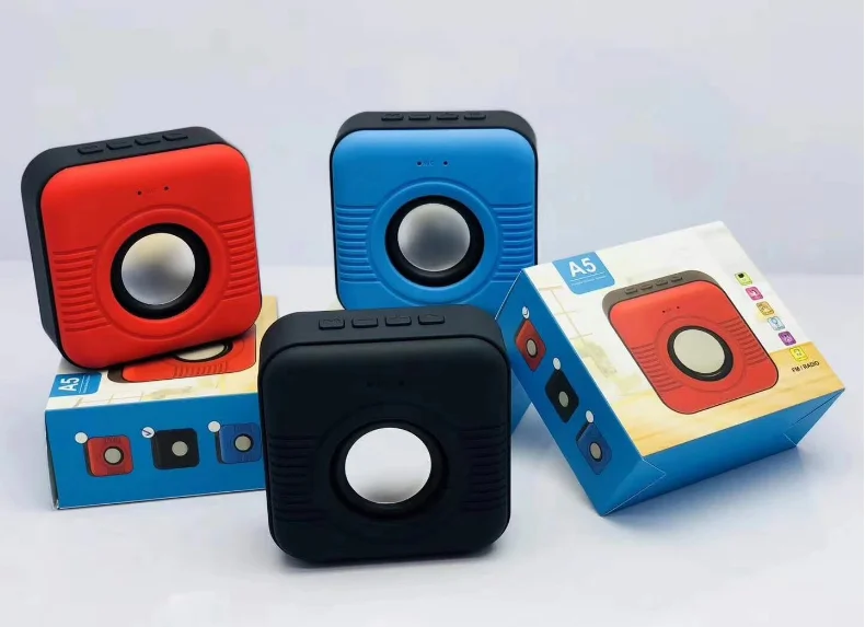 Square Gift Multi-function Wireless Connection Bluetooth Speaker Music Player Hands-free Call Small Speaker - ANKUX.COM