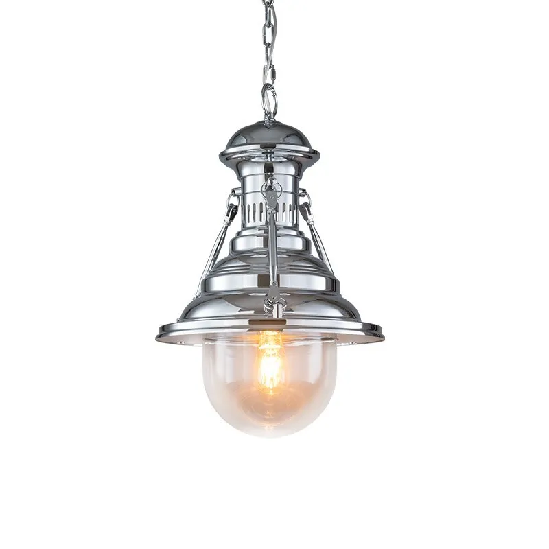 Restaurant bar cafe industrial vintage black gold silver E27 iron pendant lamp