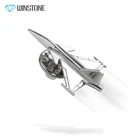 Dongguan Made Custom Metal Fighter Jet Aircraft Shape Lapel Pin Badge