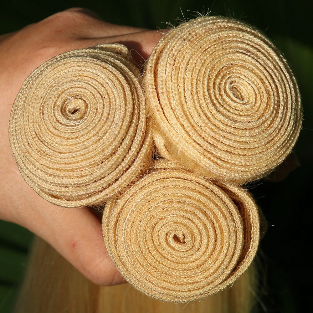 Wholesale 613 Cuticle Aligned Raw Virgin Hair 40 Inch Russian Blonde