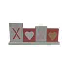 Table Day Decoration Wood Decor Wood Table Block "XOXO " For Valentine's Day Decoration