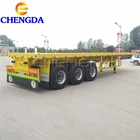 3 Axle 48Ft 45Ft 40Ft 12M Flatbed Semi Trailer For Sale