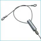 2 Leg Galvanized Steel Wire Rope Eye Sling cable Suspension Kit For Hanging