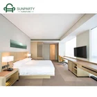 Customized Wood hotel room furniture Modern hotel bedroom furniture set