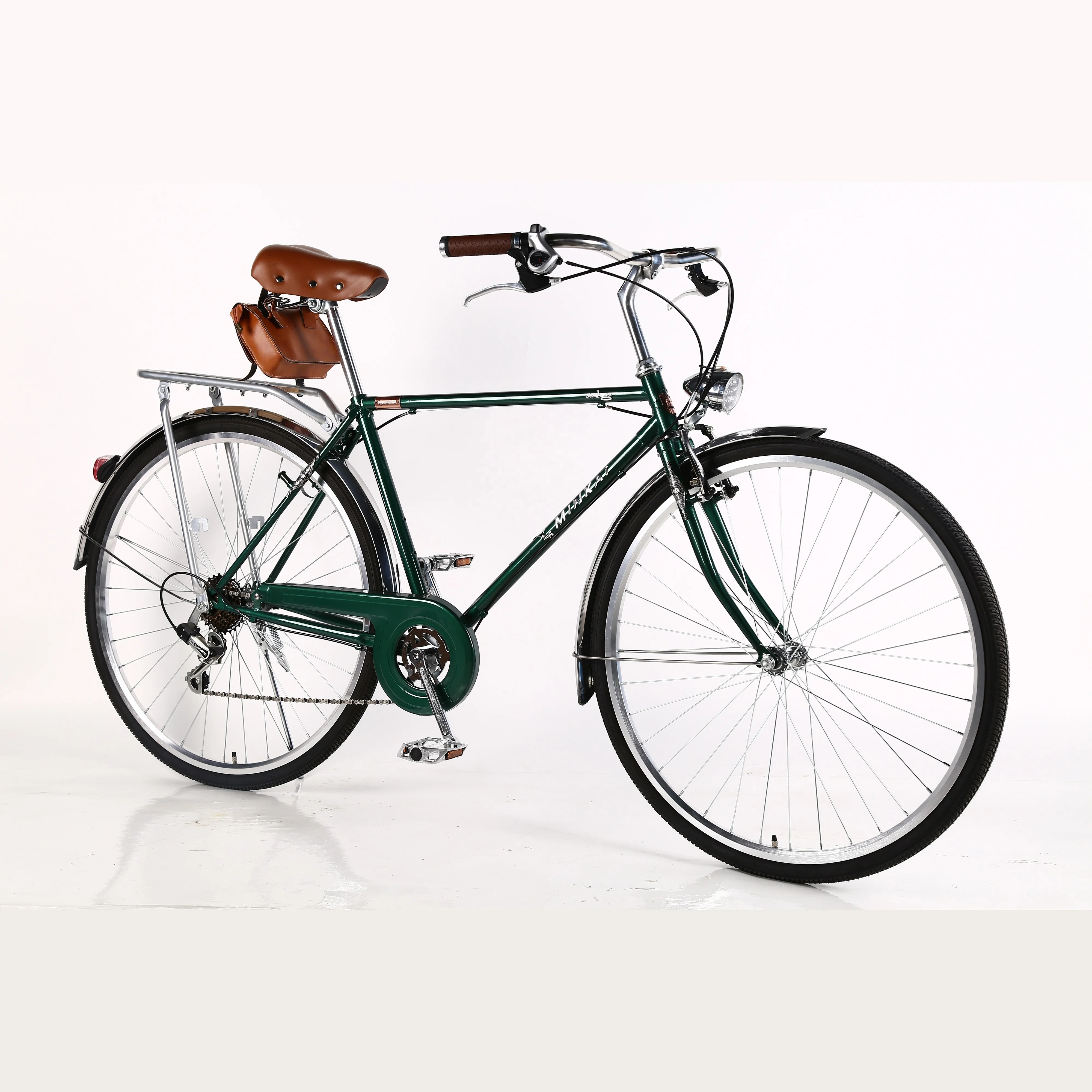 Vintage bike alto tenore di carbonio telaio in acciaio della bicicletta 28 "Fabbrica Della Cina vecchio stile della bici per gli uomini