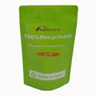 Custom recycled stand up plastic packaging bags pouch with zipper