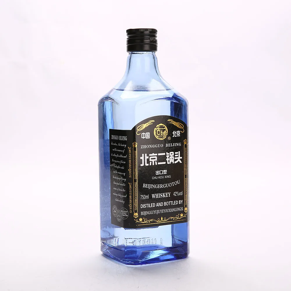 Chino Premium con sabor a personalizado botellas Mezcal mexicano Harga Tequila botella azul botella de Agave Tequila Harga