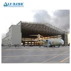 Multi function strong wind resistance steel structural hangar warehouse aeroshed