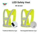 Logo Customization Safety Reflective Safety Reflective Vest Road Safety Reflective Led Vests Reflective Led Flash Vest