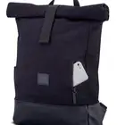 Attractive fashion roll top canvas backpack school canvas backpack bags canvas men backpack