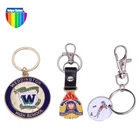 zinc alloy metal sneaker mini soccer shoes keychain