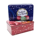 New Design Metal Round Gift Tin Christmas Packaging Chocolate Tin Box Biscuit Tin Box OEM