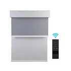 Electric Remote Control Double Roller Blinds Motorized Roller Shades with Side Channels