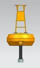 Steel Buoy Steel Floating Buoy With Marine Radar Navigation Buoy With Light