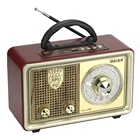 Usb/tf/aux/wireless Bt Mp3 Fm Radio Meier M-110BT Rechargeable USB TF Wooden Classic Old Dab Radyo Radio