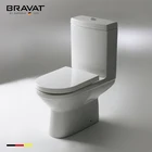 Hot Sale One-Piece Dual Flush Ceramic Wc Toilet with Siphon Flushing