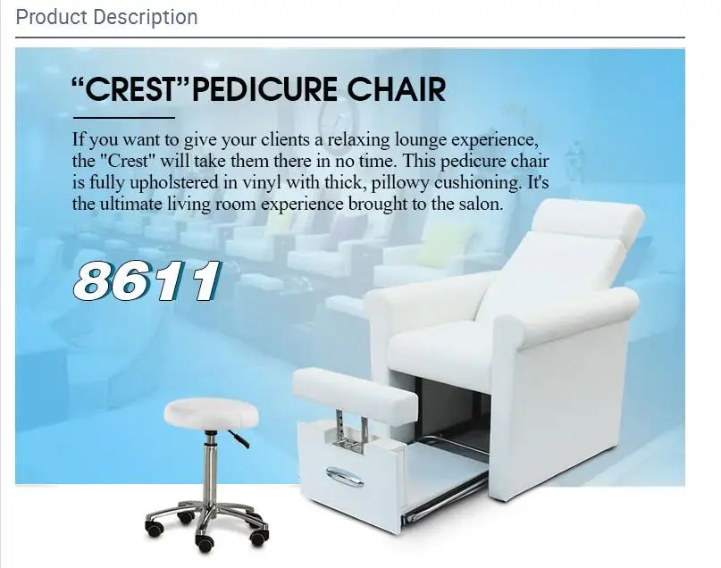 a: we started manufactured pedicure chair on 2009, we have more