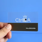Cheapest Single Frosted transparent PVC Business Card Printing Servise