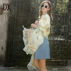 2020 Real Crinkle Chiffon Silk Long Soft Shawl Scarf Printed For Woman