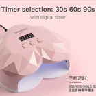 Wenkai 工場新規スマートハート形デュアル光源 uv led カーリングランプ 24 ワット 48 ワットネイルジェルネイルポリッシュドライヤーマニキュア