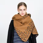 The Fashionable New Long Wrap Scarf Lady Leopard Cashmere Wool Shawl