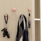 Wall Mount Plastic Hooks Kitchen Living Room Rack Hanging Shelf