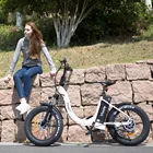 New Arrival hidden battery city folding fat tyre electric bike bicycle