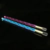 1 Pair 12 Colors Changing 5A Acrylic Drum Sticks Colorful Luminous LED Jazz Drumsticks for Stage Party Performance Props