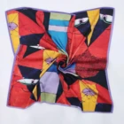 Digital printed polyester hijab 100 silk twill fabric cotton scarf with OEKO-TEX certificate
