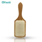 OEM service custom hair combs wooden hair comb for men paddle brush wholesale