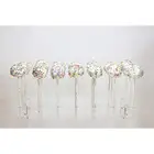 21 Hole Acrylic Cake Pop Lollipop Clear Pink Display Stand Server Decoration Display Stand Holder Base Shelf