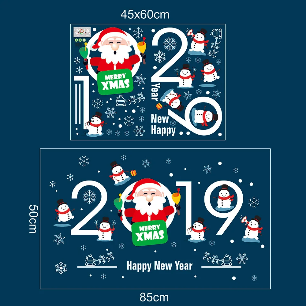 3d decorative stickers christmas adhesive wall sticker 3d window