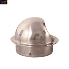 Round Bull Nosed Stainless Steel 304 air vent cap with insectscreen
