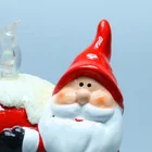 Christmas Home Decoration Ceramic Santa Claus Snowman Figurines