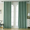 High-precision Ready Made Hotel Office Hospital Polyester Window Curtain Blackout Green Curtains For Living Room Cortinas
