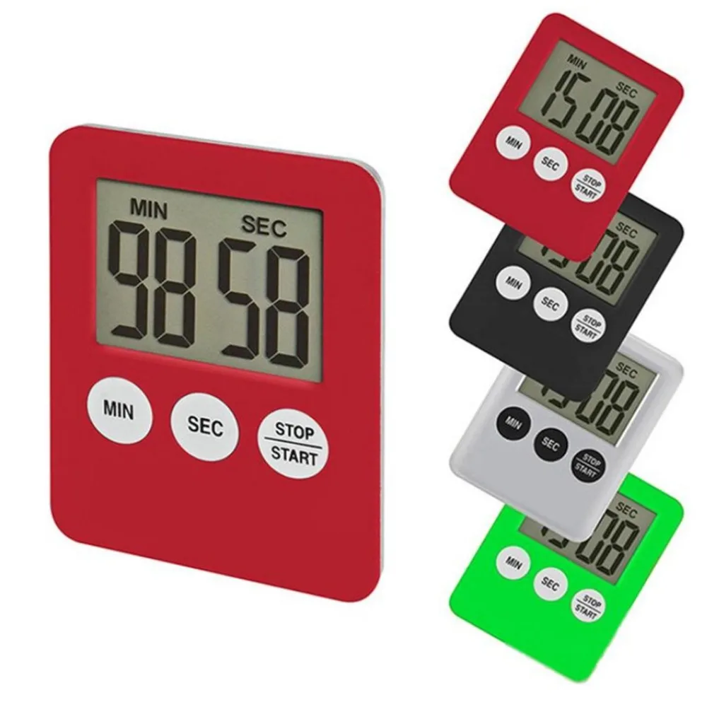 Digital Electronic LCD Magnetic Countdown Cooking Timer Count Down Egg Kitchen 99 Minute Alarm Clock